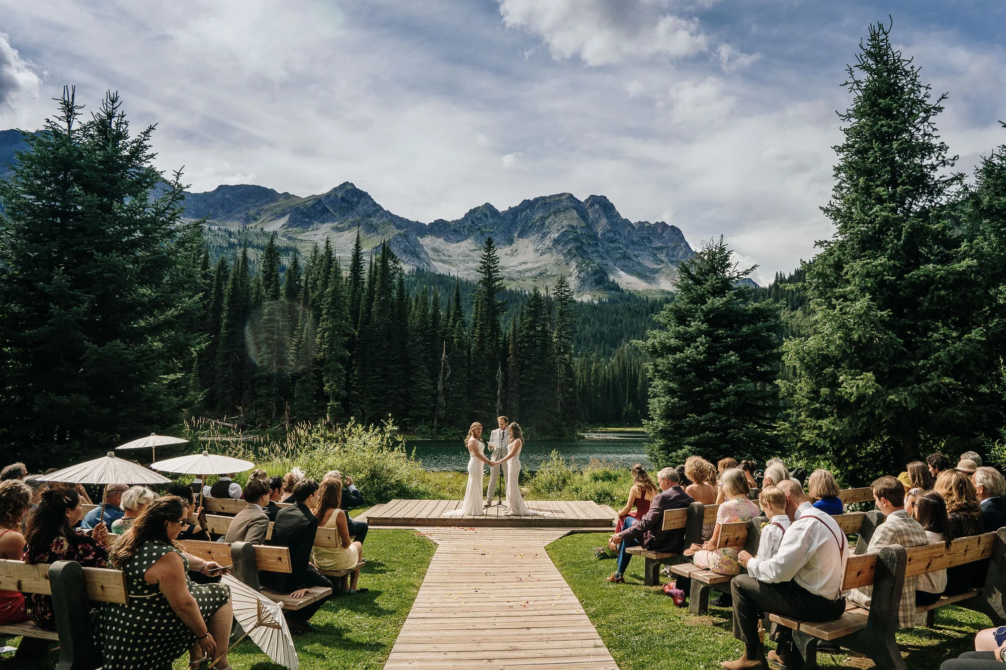 A lakeside celebration
