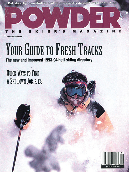 Powder — November 1993 magazine cover from Island Lake’s archive