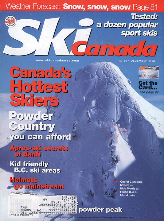 Ski Canada — December 1998 magazine cover from Island Lake’s archive