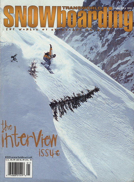 TransWorld Snowboarding — January 1998 magazine cover from Island Lake’s archive