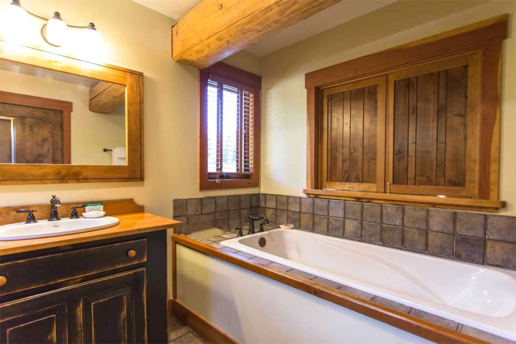 Tamarack · An ensuite soaker tub